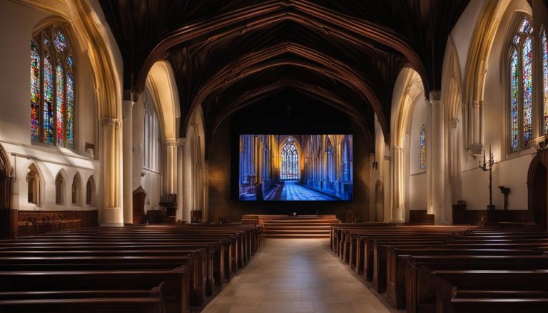 LED screen for church in Cambridge