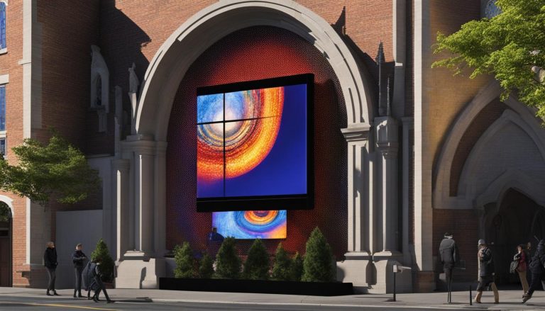 LED screen for church in Camden