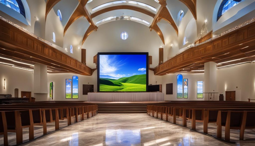 LED screen for church in Centennial