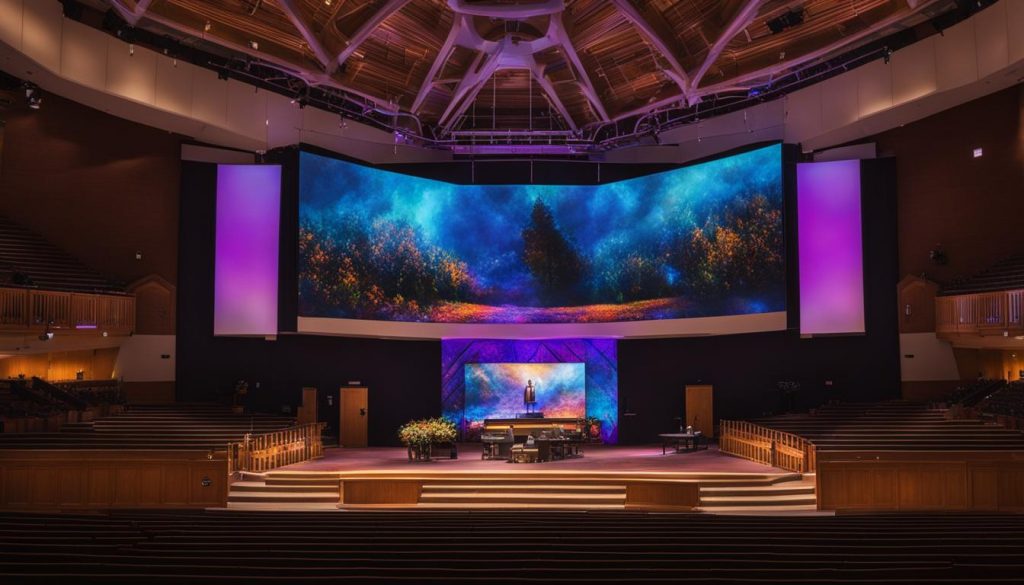 LED screen for church in Chapel Hill