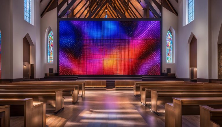 LED screen for church in Charlotte