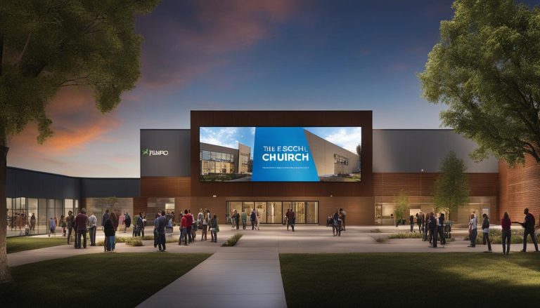 LED screen for church in Commerce City