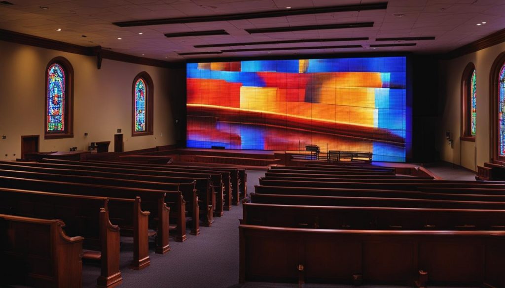 LED screen for church in Danville