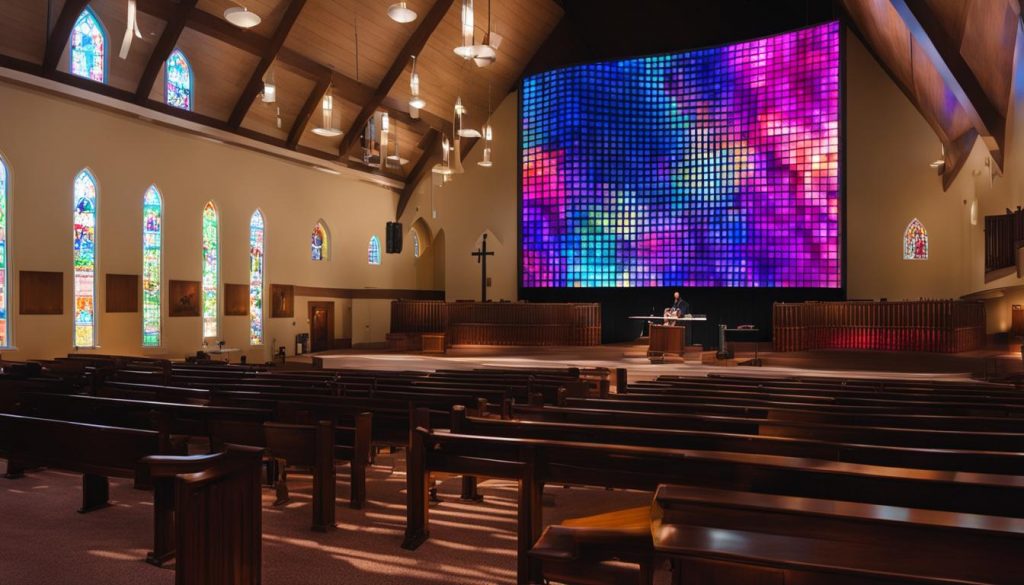 LED screen for church in Decatur