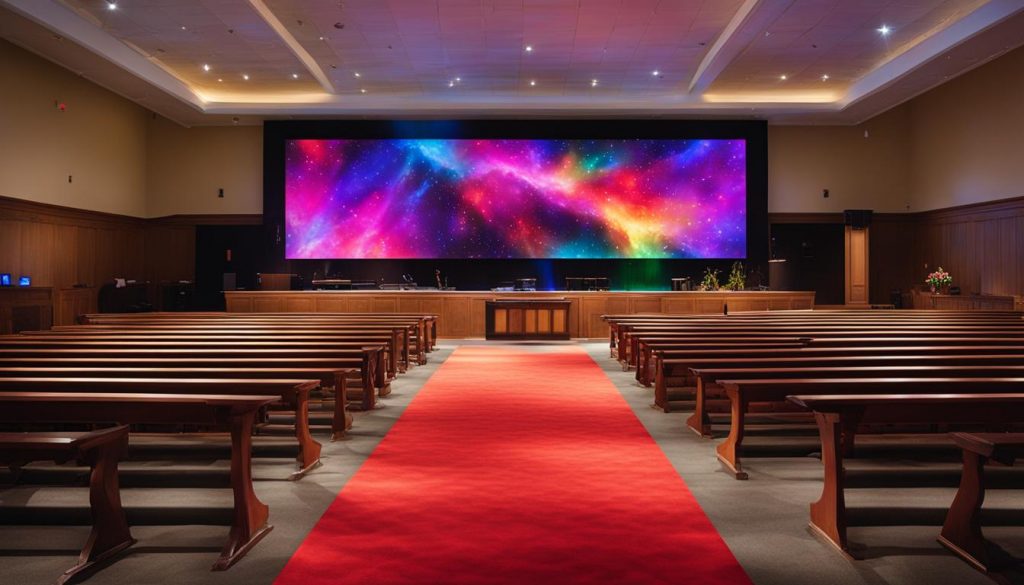 LED screen for church in Durham