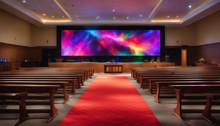 LED screen for church in Durham