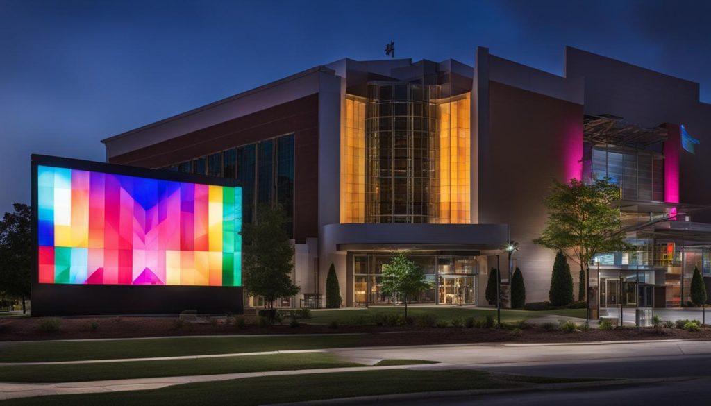 LED screen for church in East Point