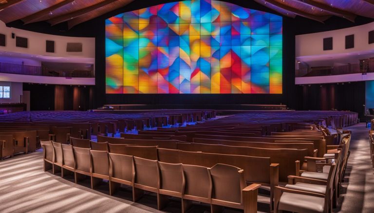 LED screen for church in Edison