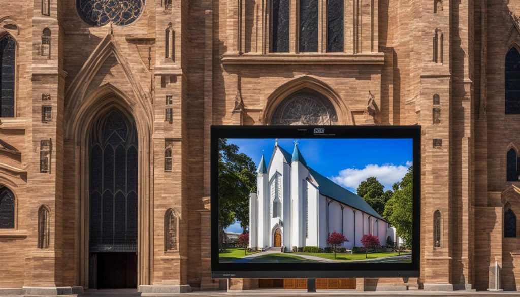 LED screen for church in Elizabeth