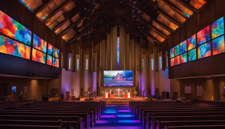 LED screen for church in Fayetteville