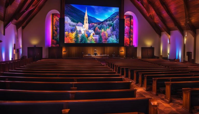 LED screen for church in Fayetteville