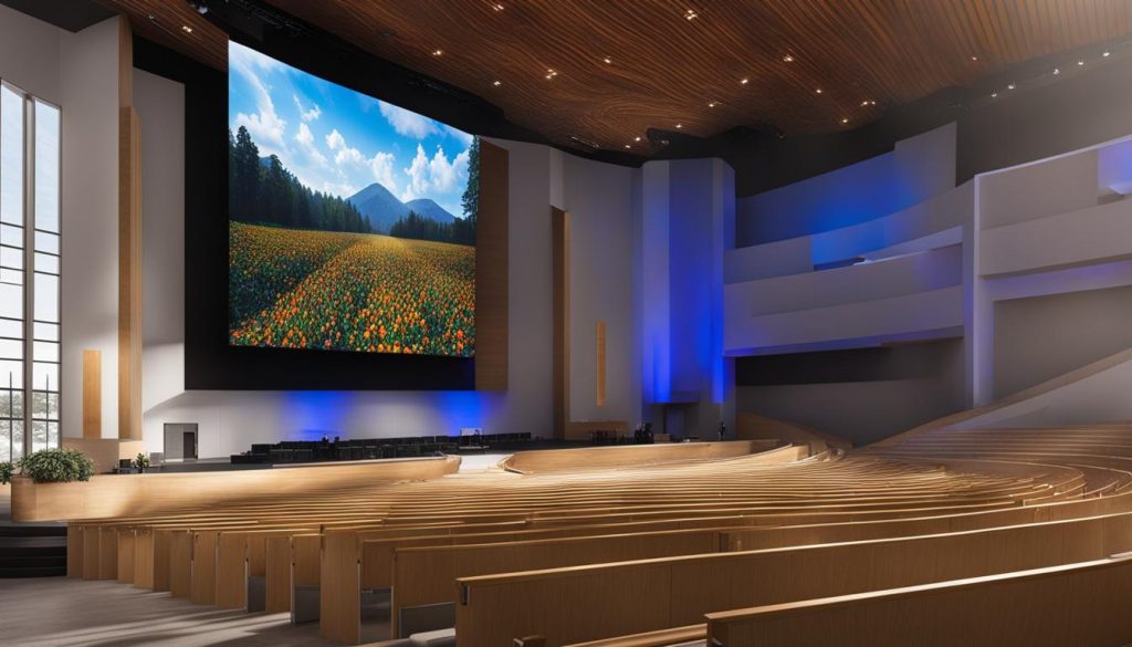 LED screen for church in Gainesville