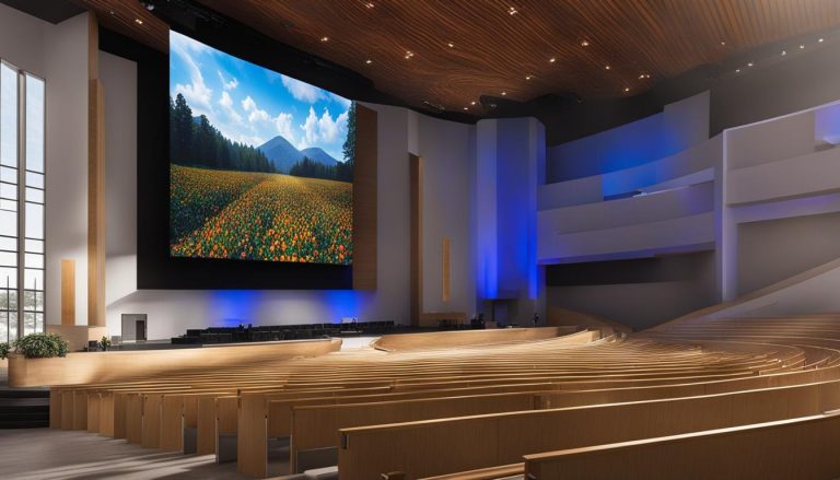 LED screen for church in Gainesville