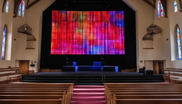 LED screen for church in Gastonia