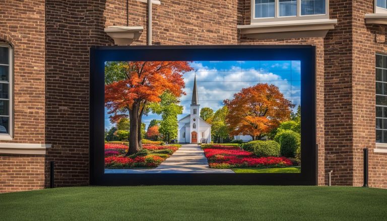 LED screen for church in Herndon