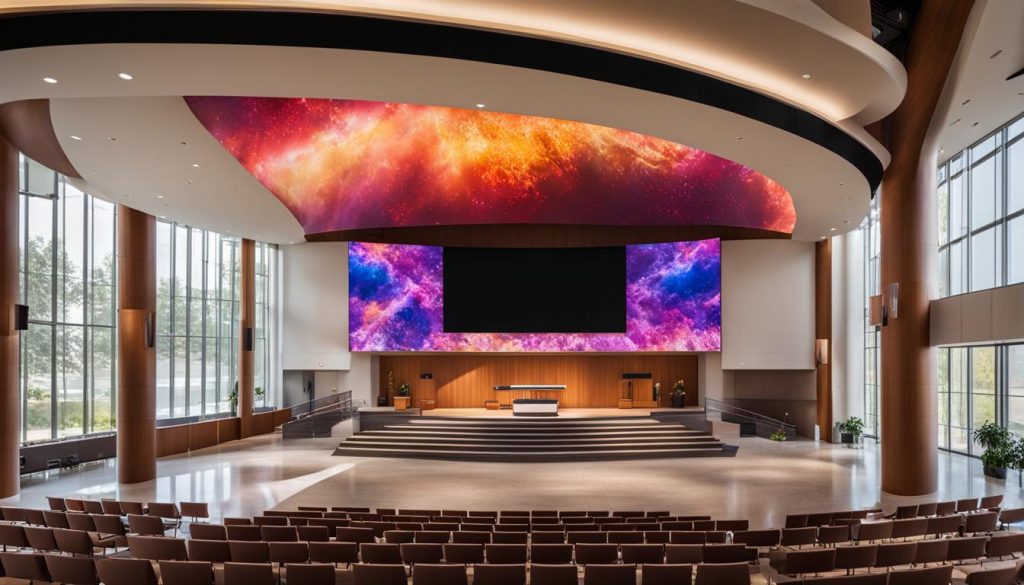 LED screen for church in Hoover