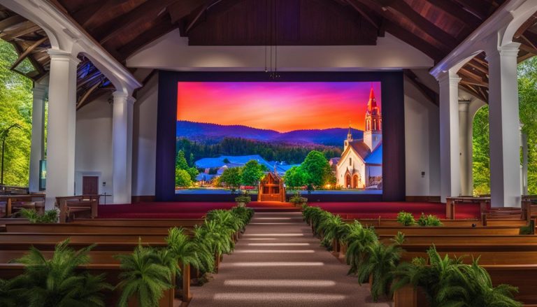 LED screen for church in Hot Springs