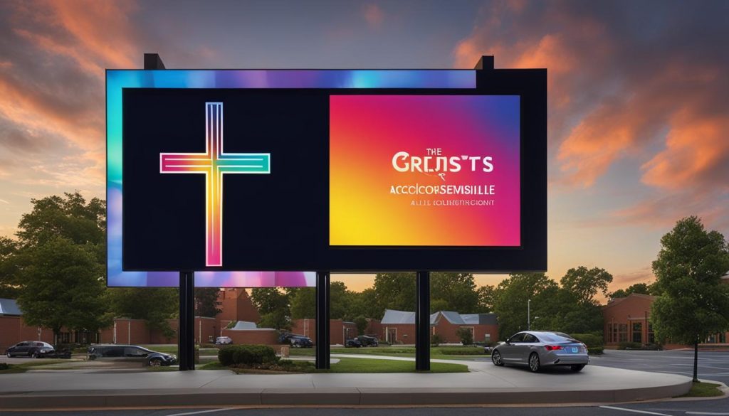 LED screen for church in Huntersville