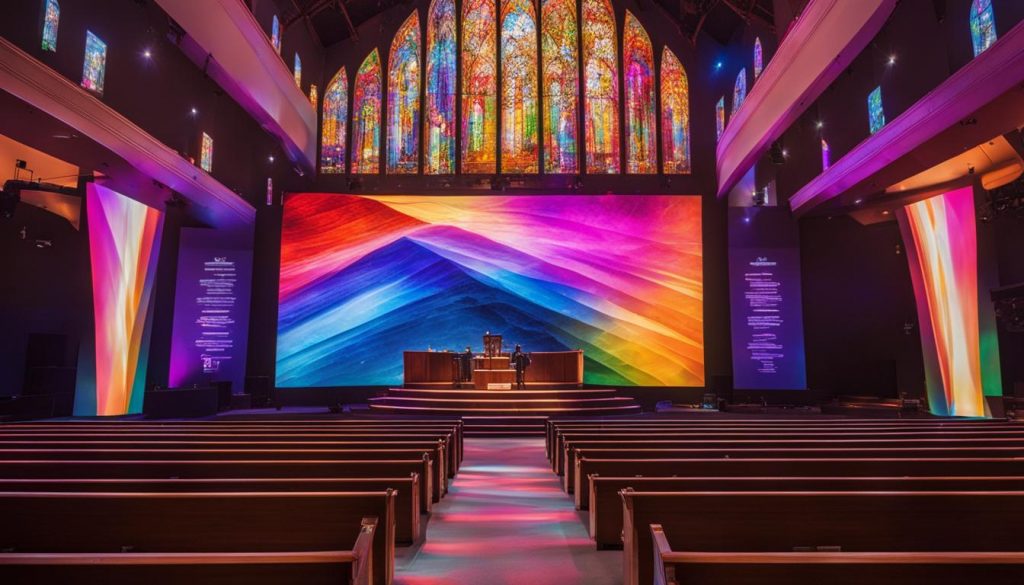 LED screen for church in Huntsville