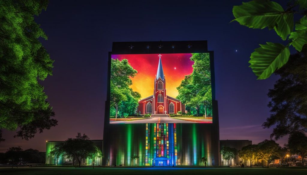 LED screen for church in Jacksonville