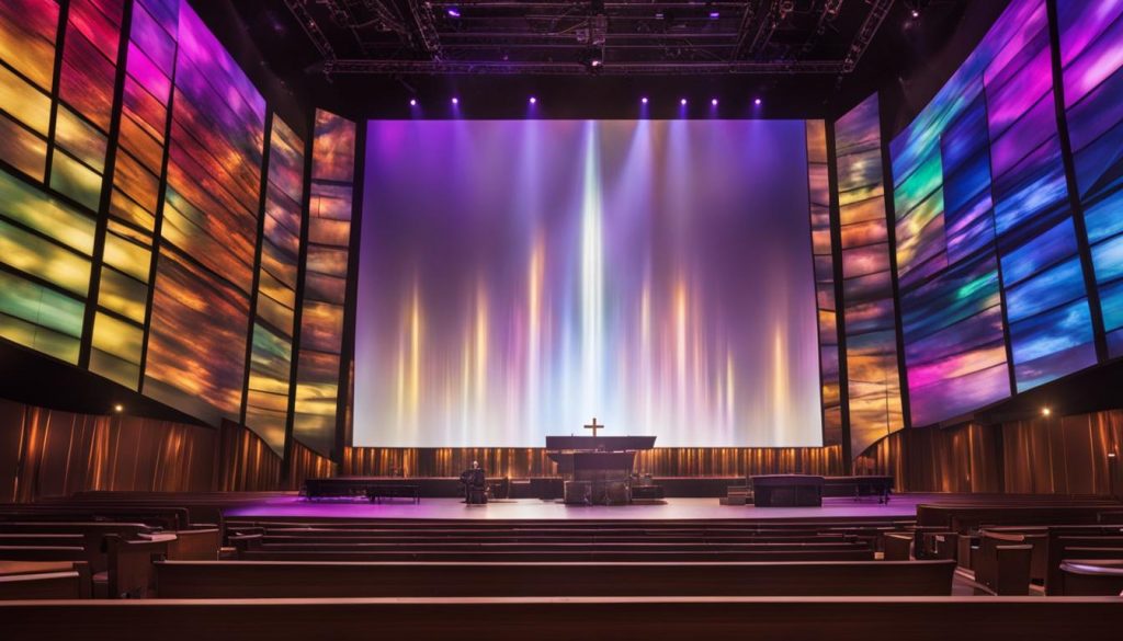 LED screen for church in Lakewood