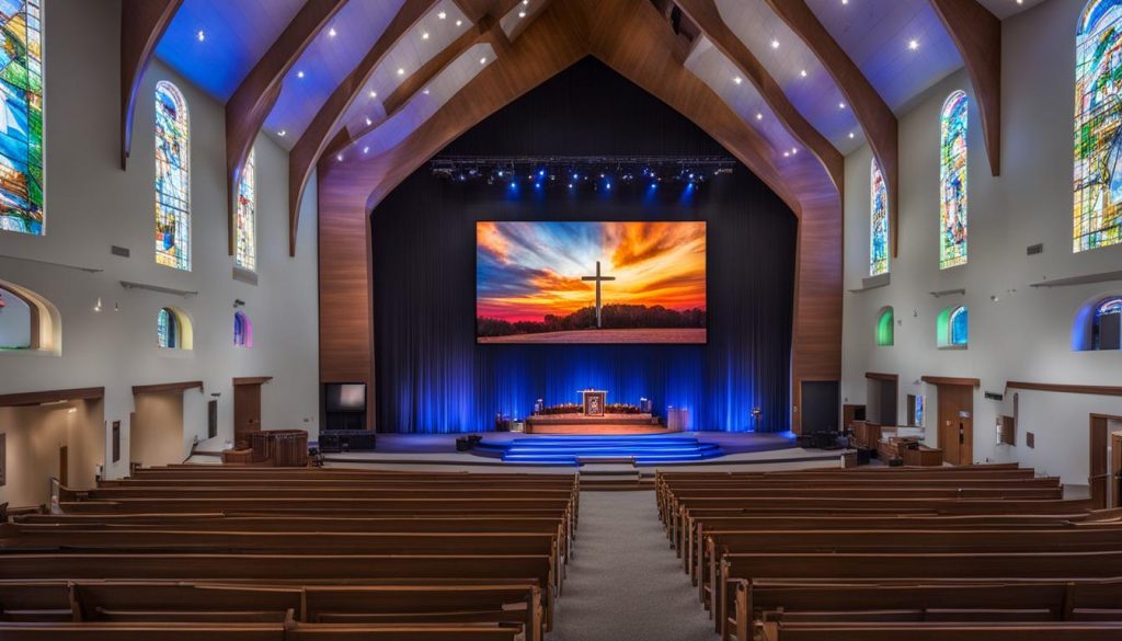 LED screen for church in Manassas