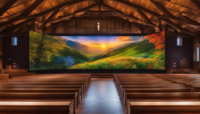 LED screen for church in Paterson