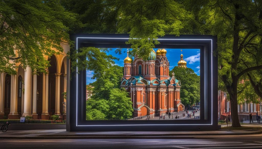 LED screen for church in Petersburg