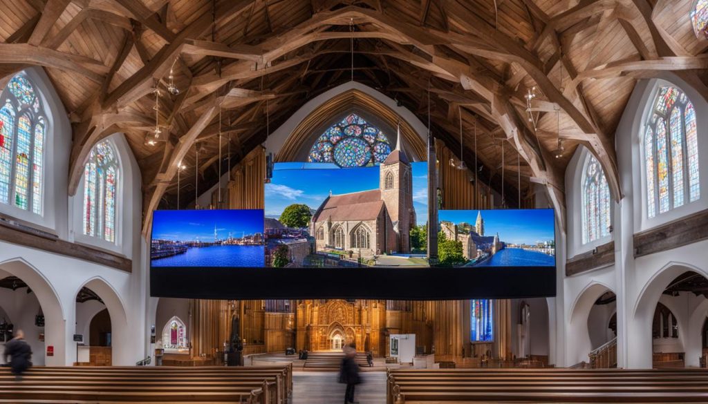 LED screen for church in Portsmouth