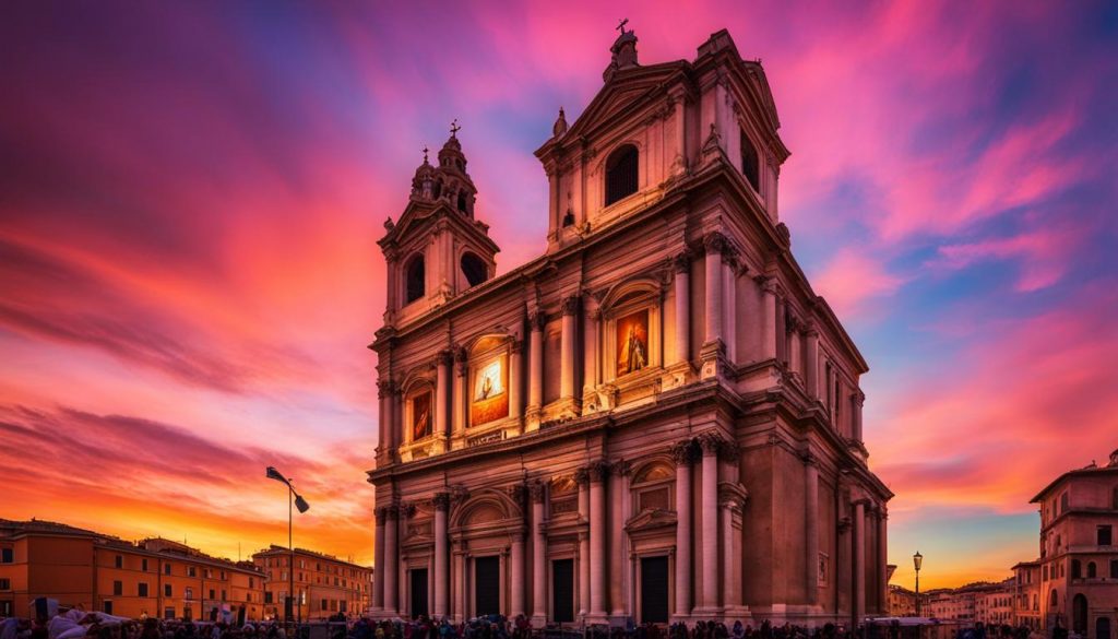 LED screen for church in Rome