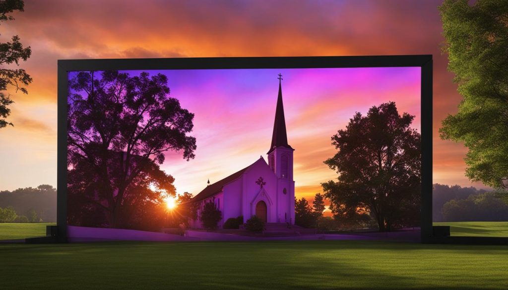 LED screen for church in Roswell