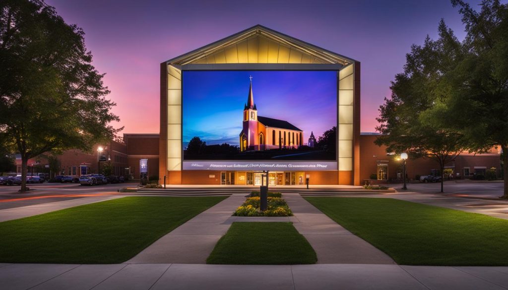 LED screen for church in Salem