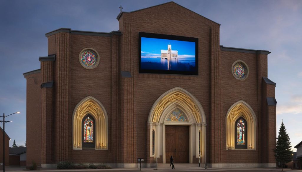 LED screen for church in Thornton