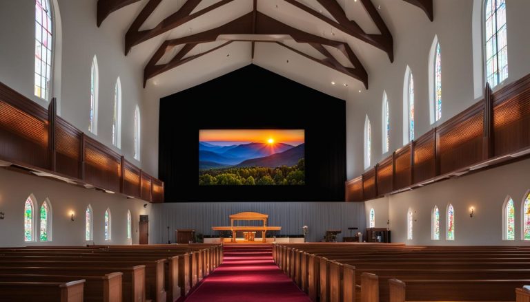 LED screen for church in Trenton