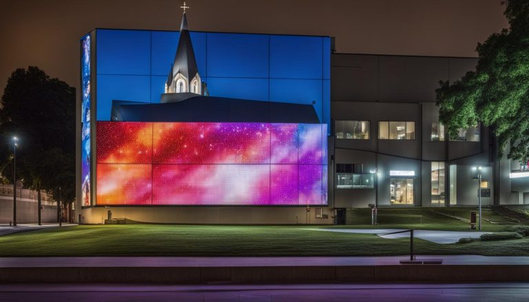 LED screen for church in Union City