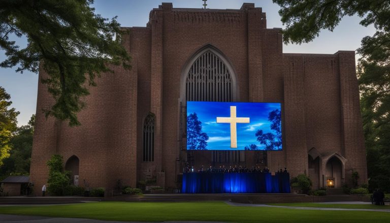 LED screen for church in Wilmington