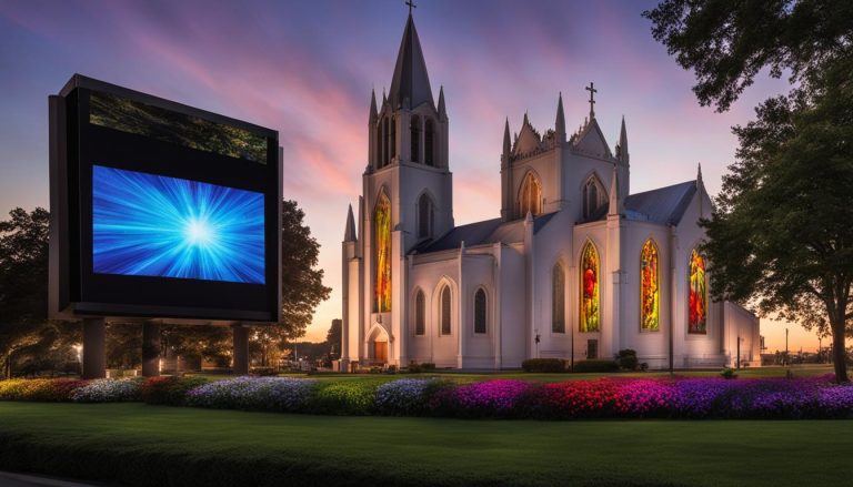 LED screen for church in Wilson