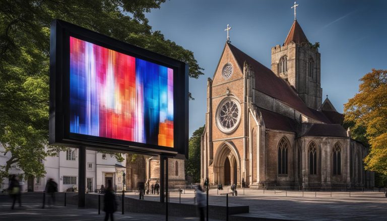 LED screen for church in Winchester