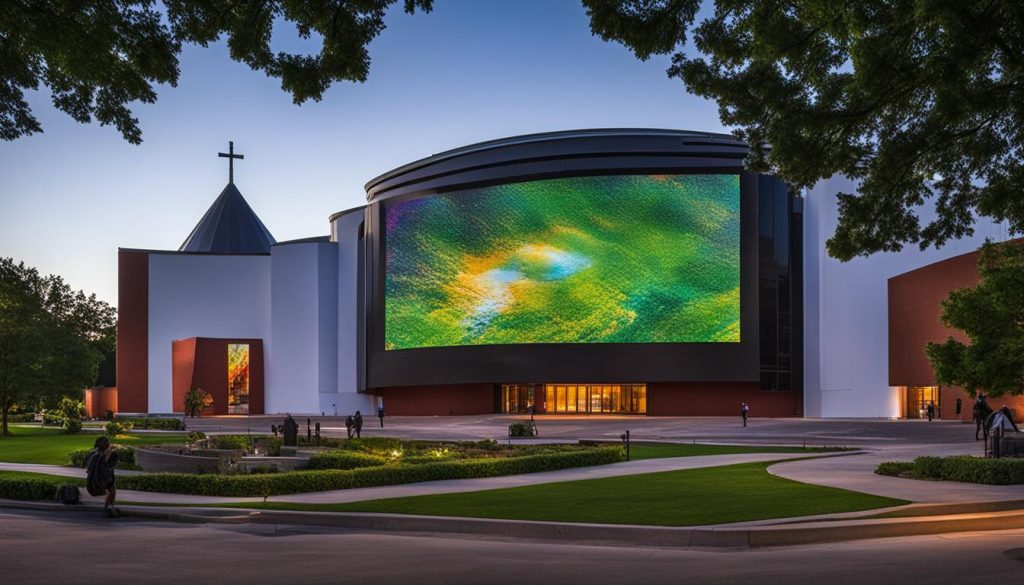 LED screen for church in Woodbridge