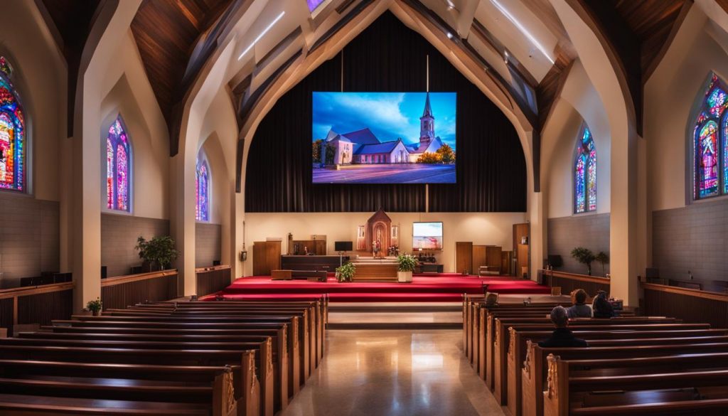 LED screen for church installation