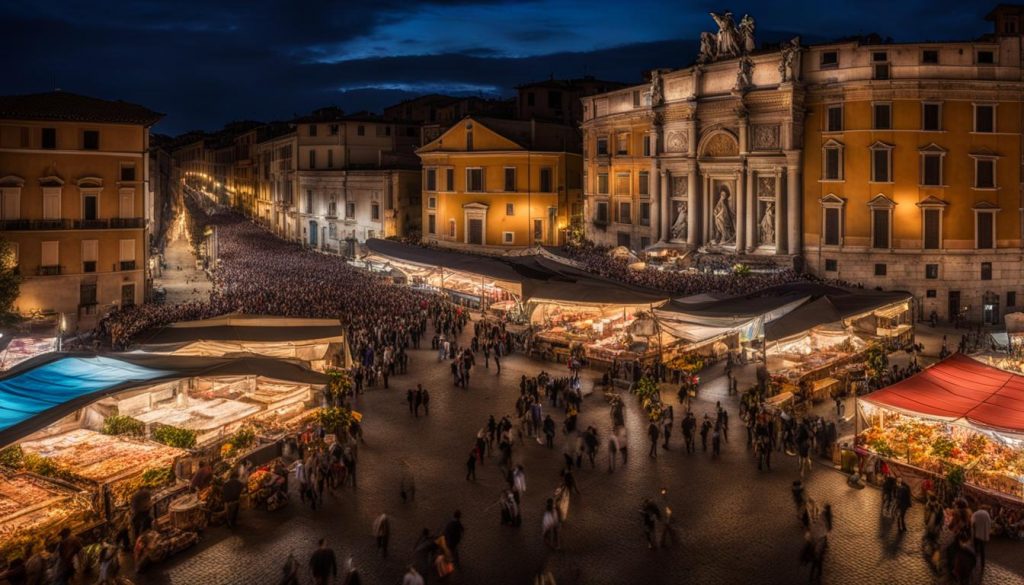 LED screen for events in Rome