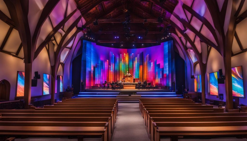 LED screen for worship