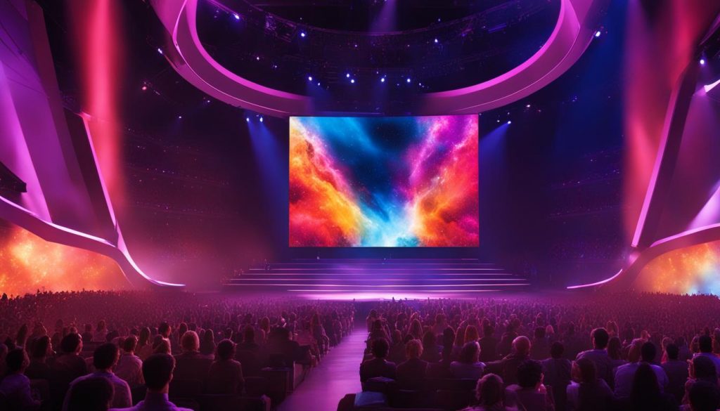 LED screen for worship space