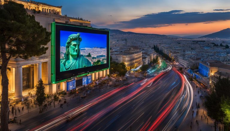 LED screen in Athens