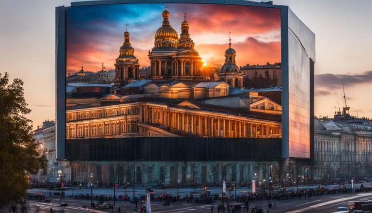 LED screen in Petersburg