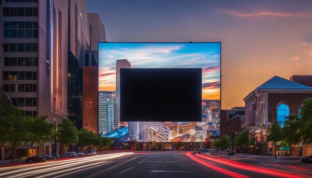 LED screen installation