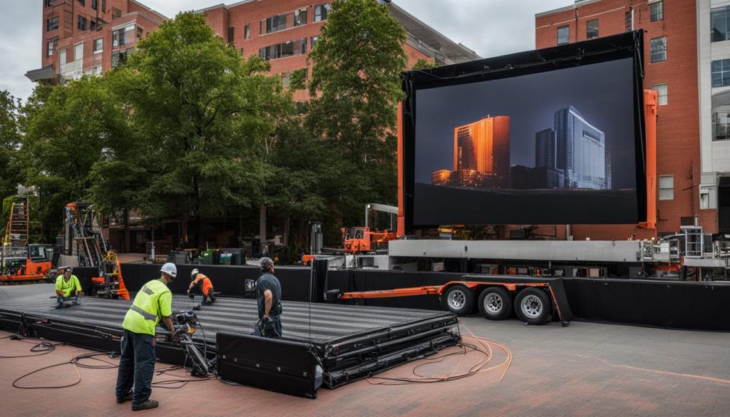 LED screen installation Auburn