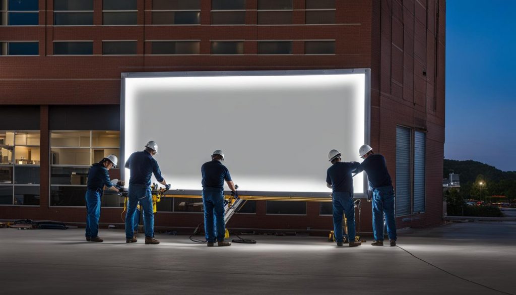 LED screen installation Springdale