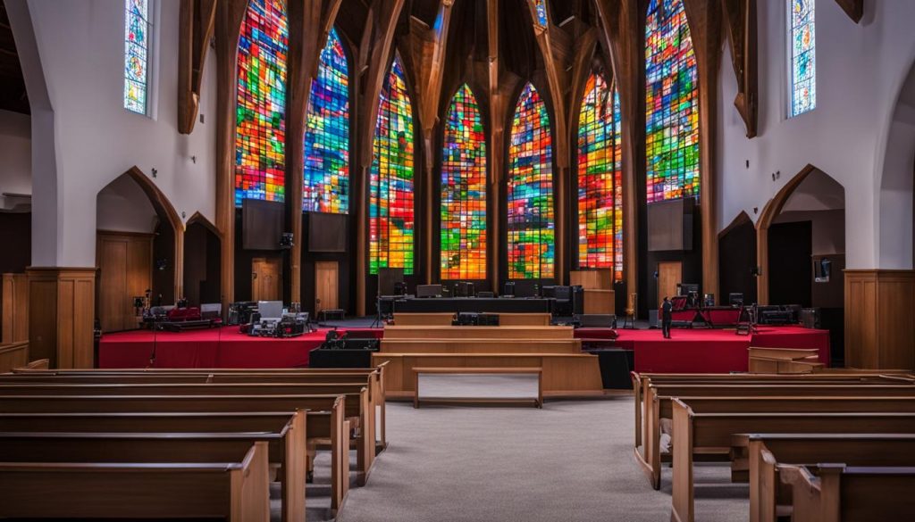 LED screen installation for church in Aurora