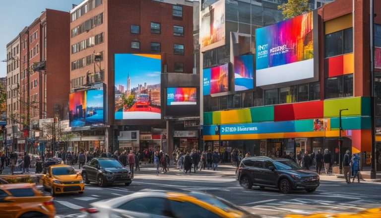 LED screen panels in Brookline